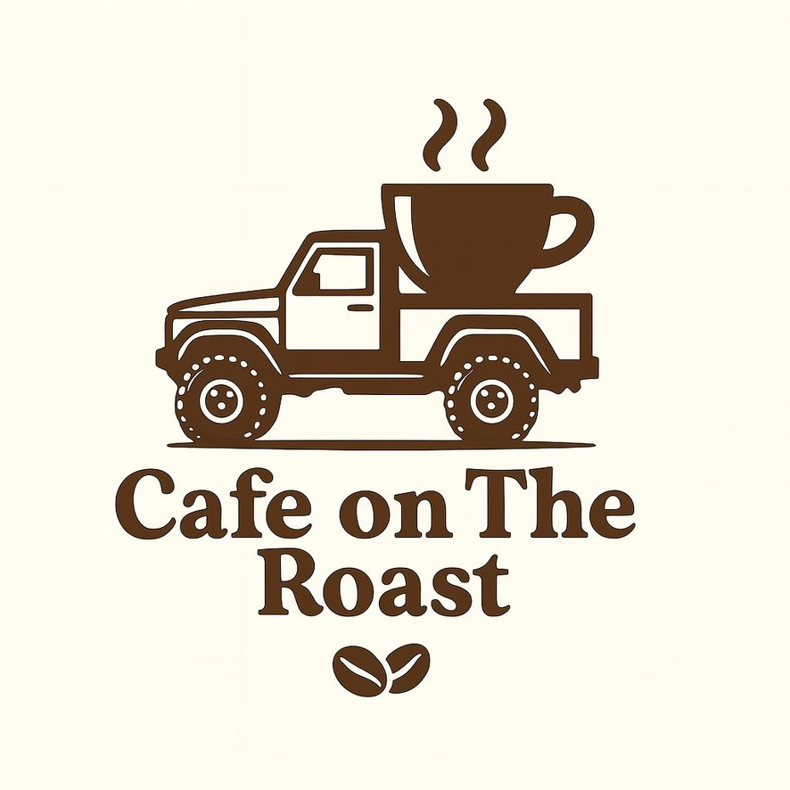 Cafe on the Roast mobile coffee bar wordmark logo